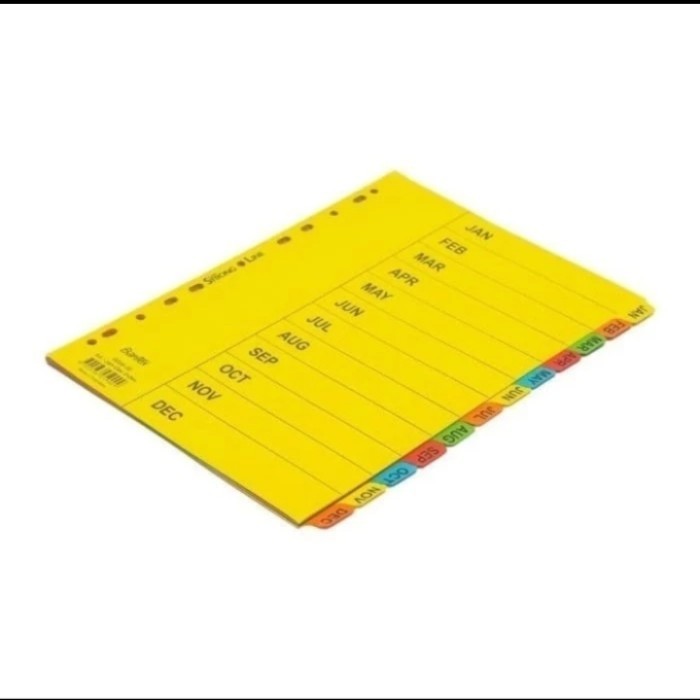 

Bantex Divider Set Pembatas Bulan 6059