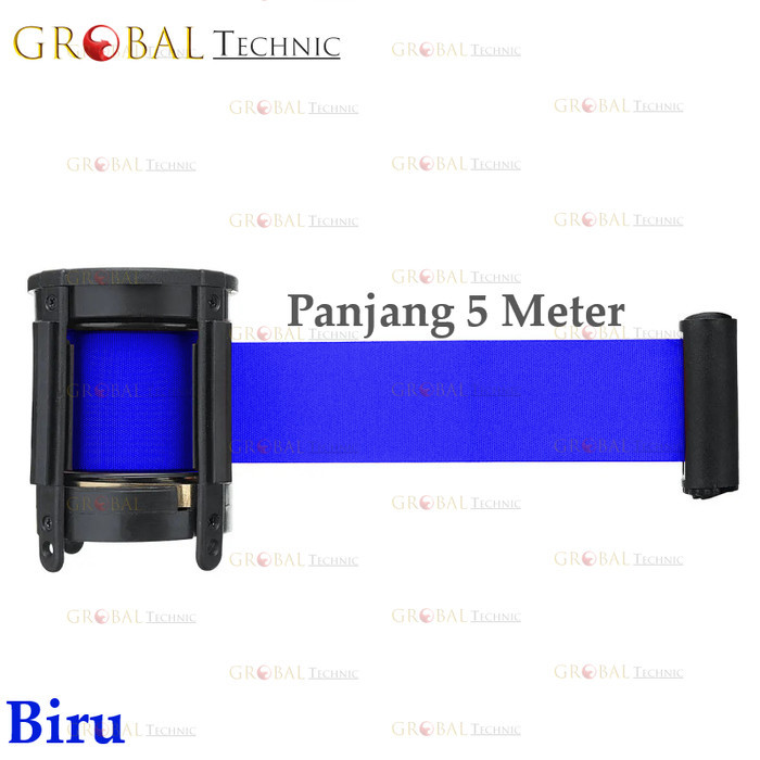 

Queue Ribbon 5M Kepala Tiang Antrian / Pita Roll Tiang Antrian