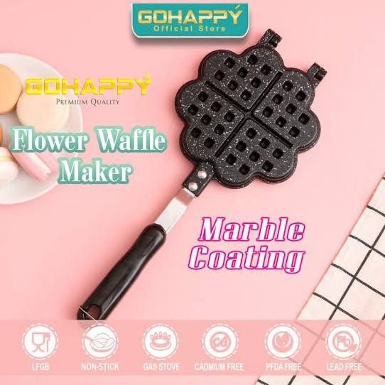 Gohappy GHC52 Waffle Maker Cetakan Kue Bunga