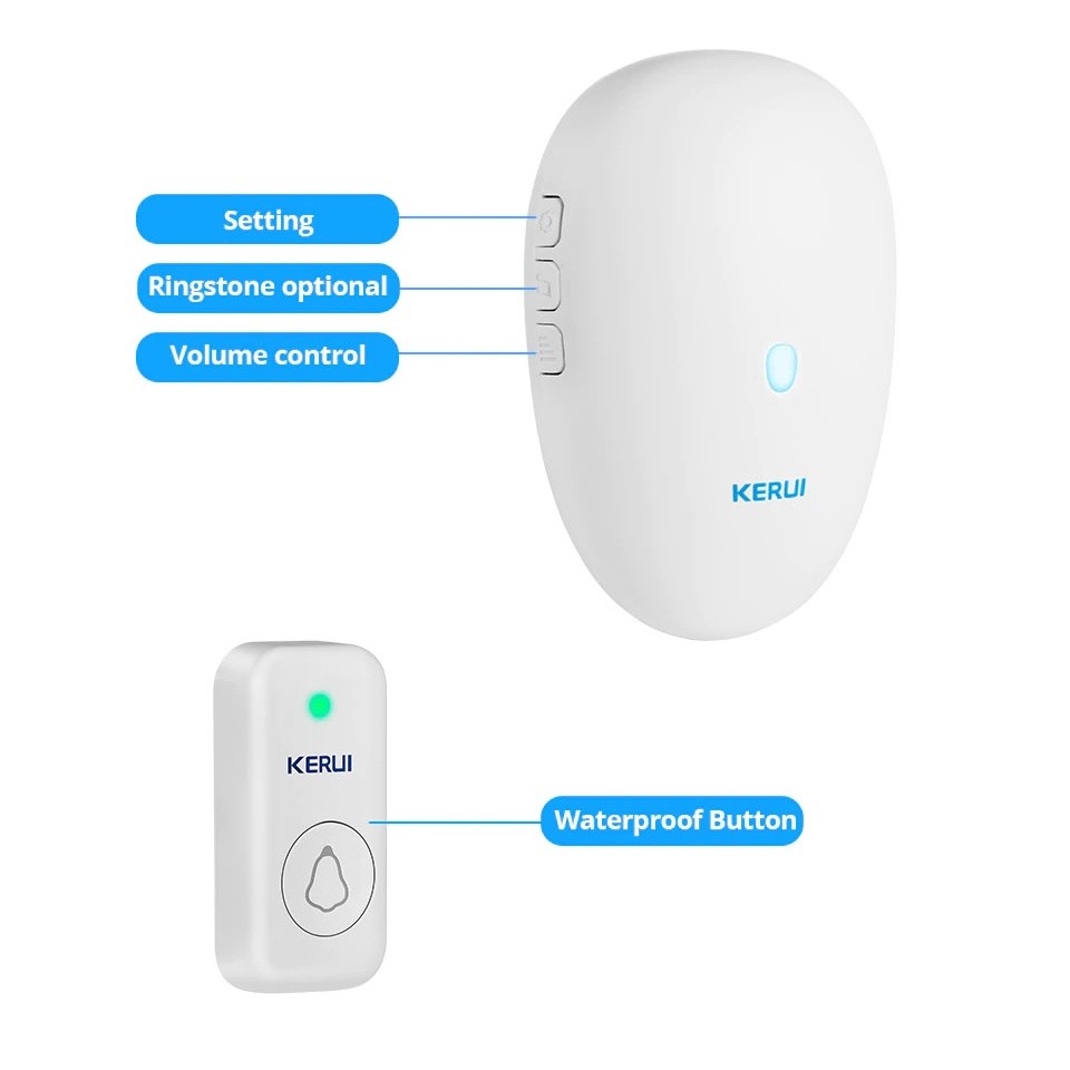 Bel rumah wireless KERUI M521 bel pintu ruko