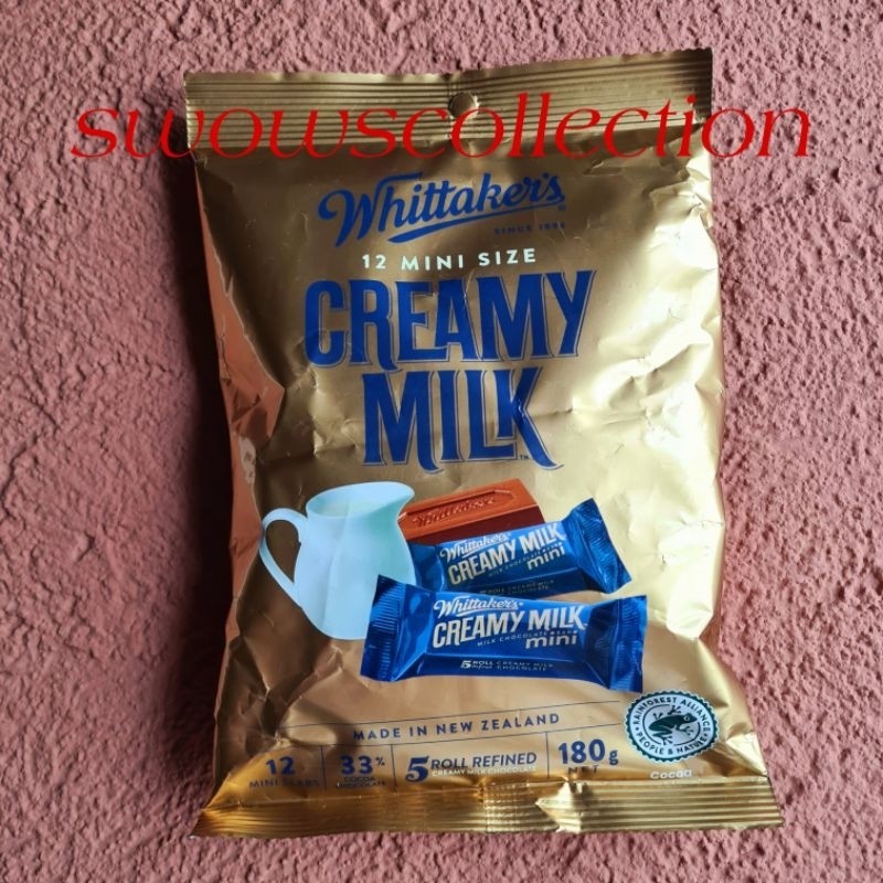 

WHITTAKER'S WHITTAKERS WHITTAKER CREAMY MILK MINI CHOCOLATE COKLAT COKELAT SUSU