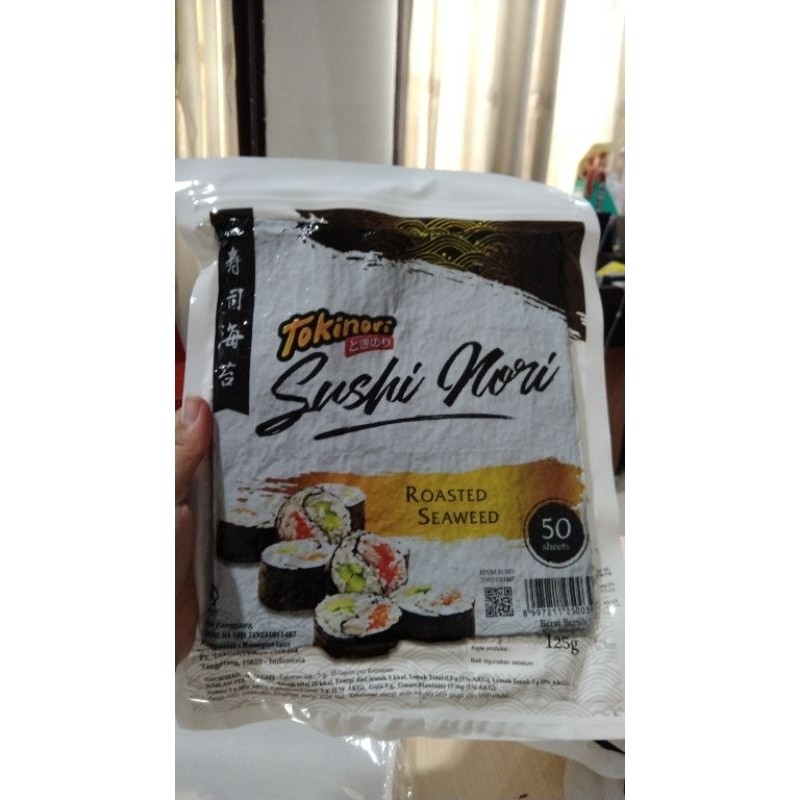 

TOKINORI SUSHI NORI 50 SHEET / LEMBAR - RUMPUT LAUT PANGGANG - ROASTED SEAWEED