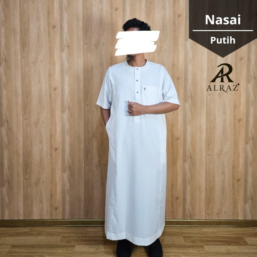 Jubah Al Raz Lengan Pendek Nasai Jubah Alraz