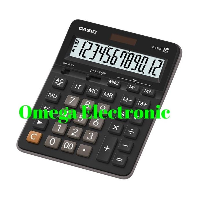 

Casio GX-12B - Calculator Desktop Kalkulator Meja Kantor Office GX 12B