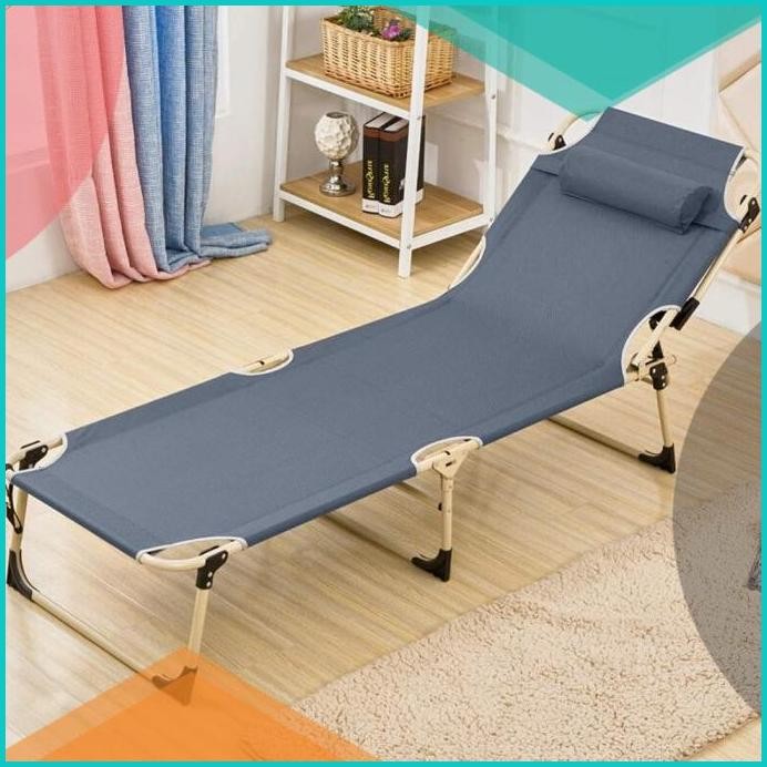 Kasur Lipat Adjustable Portable Folding Escort Bed - G011 - Gray 07D35