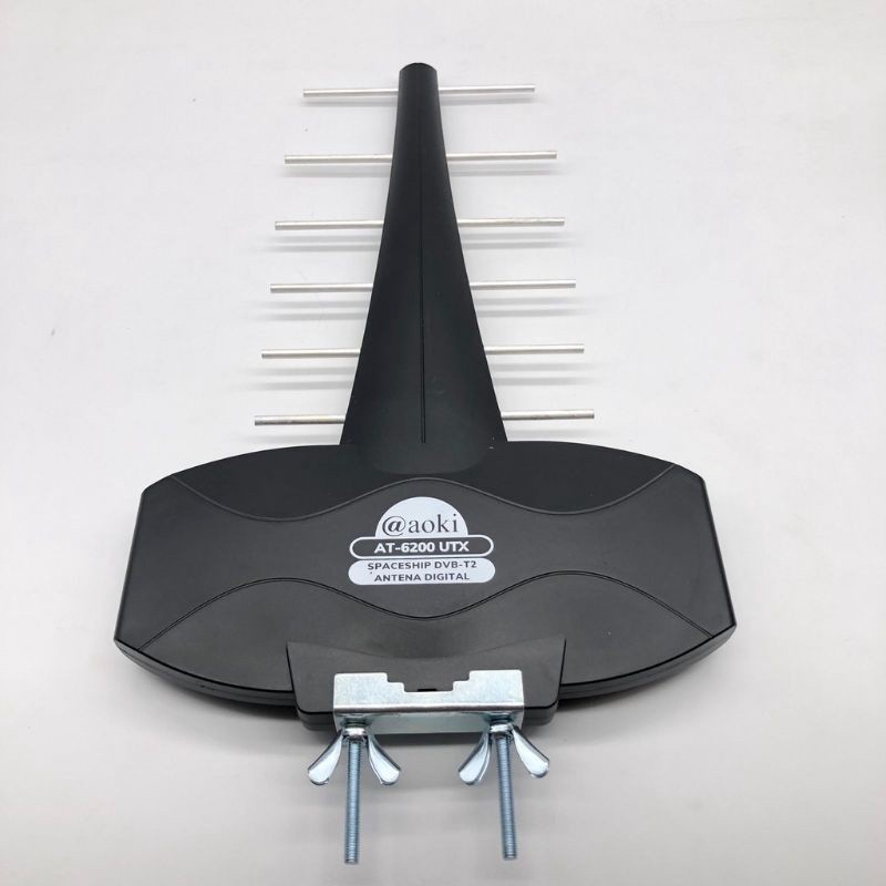 ANTENA LUAR AOKI UTX DILENGKAPI DIGITAL AT6200 OUTDOOR ANTENA BOOSTER