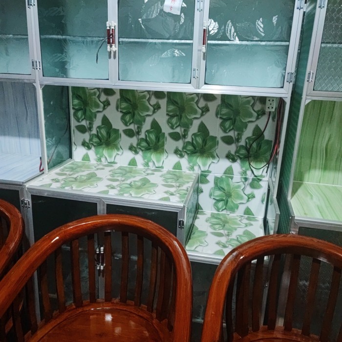 Lemari Rak Piring Aluminium 3 Pintu