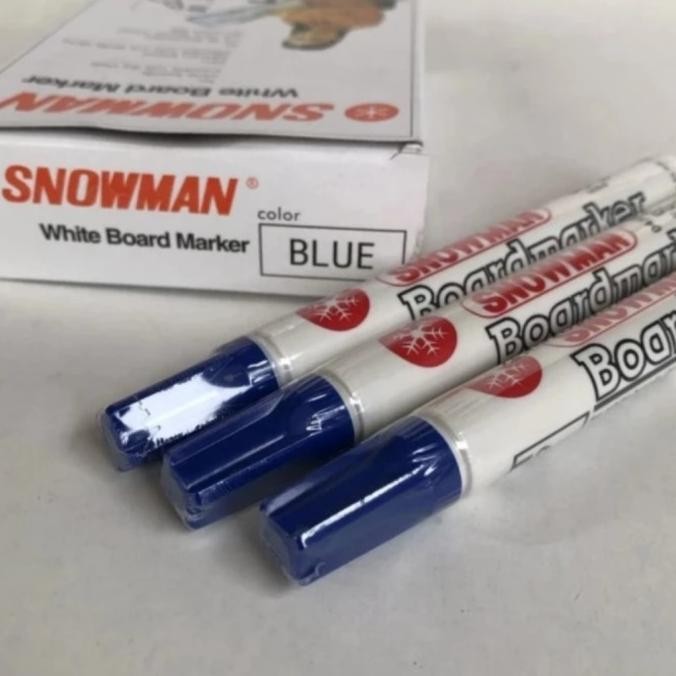 

SPIDOL SNOWMAN WHITE BOARD BG 12 ORIGINAL HARGA SATU LUSIN ISI 12 BS76