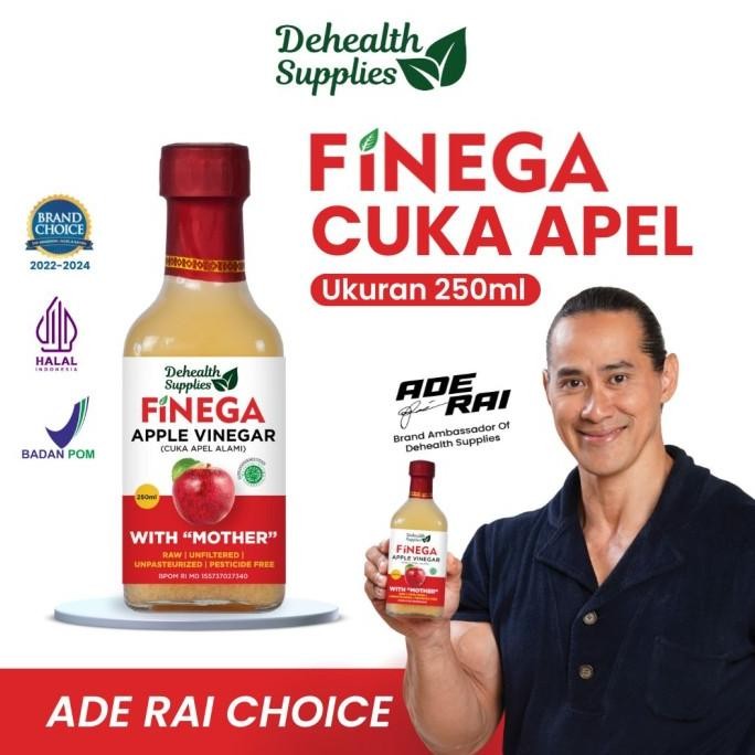 

FINEGA CUKA APEL 250ml Kemasan Kaca