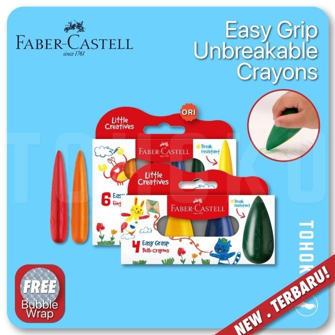 

DISKON Faber-Castell - Easy Grasp Bulb Crayons Genggam Jumbo Bayi Anti Patah