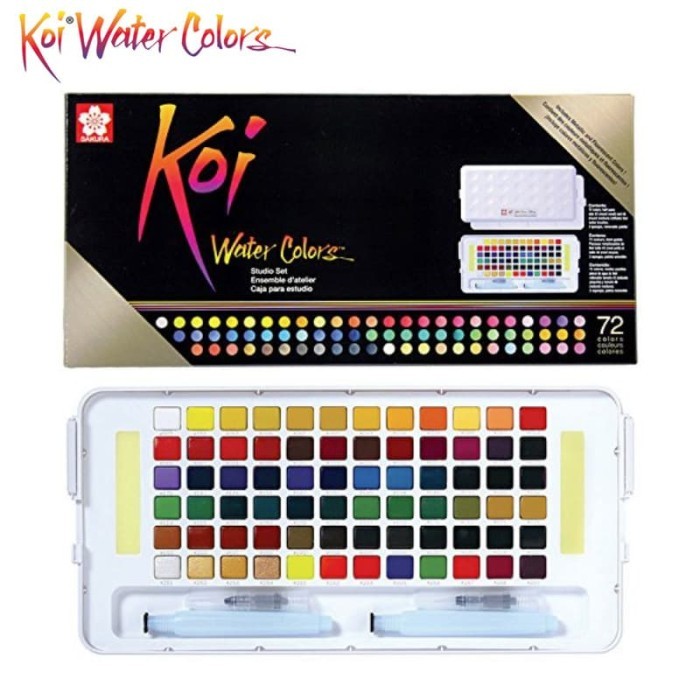 

PROMO Sakura Koi Watercolor Studio Set 72 / Cat Air Sakura Koi Set 72 Warna