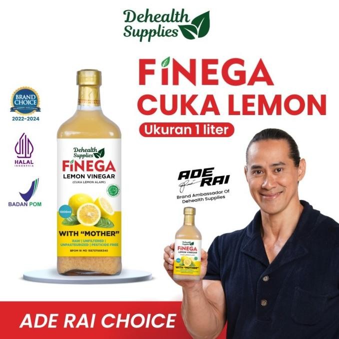 

FINEGA CUKA LEMON 1000ml Kemasan Kaca