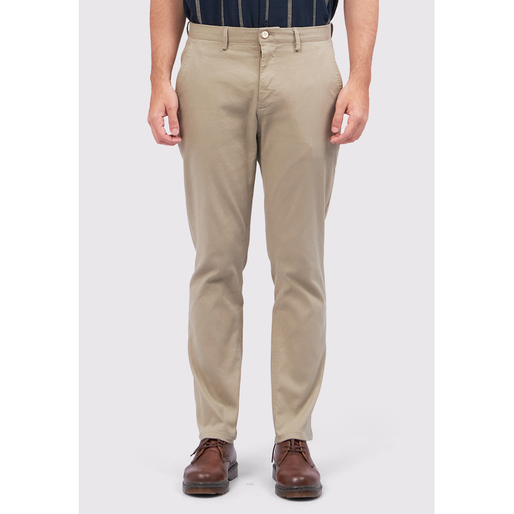 WOOD Slim Tapered Chinos Pants 2-OPILXC125B049 Sage