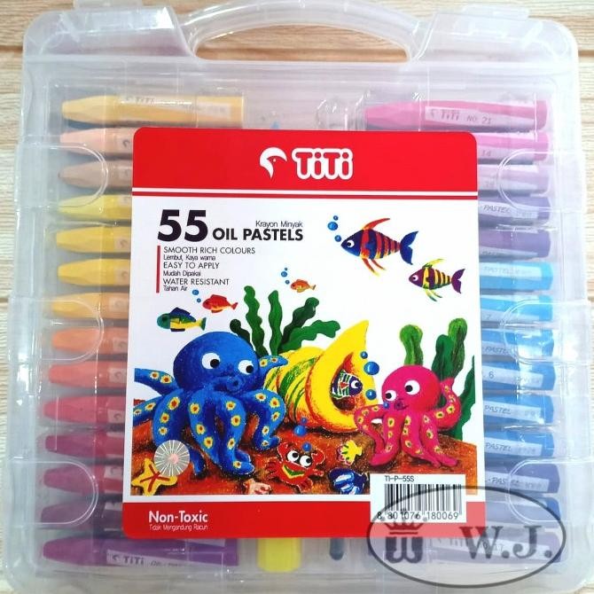 

BRG BARU Crayon TiTi 55 Warna.