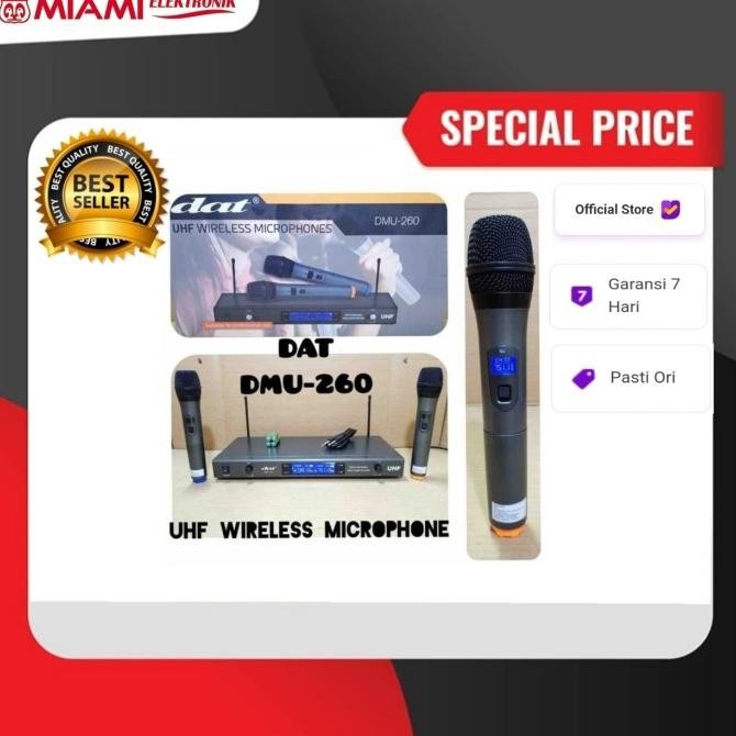 Sale Microphone Dat Dmu-260 / Mic Dat Dmu260 / Wireless Mic Uhf Dat