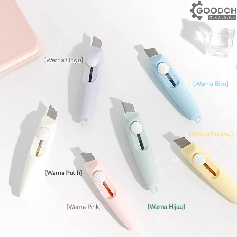 

GOODCH Cutter Mini Tajam Serbaguna/Cutter Mini Karakter Seruling Cutter Mini Lucu Travelling