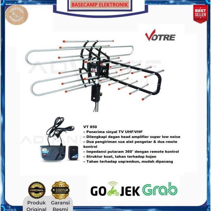 PALING ..ANTENA REMOTE LED/LCD TV VOTRE VT-850 VT850 VT 850 TERBATAS