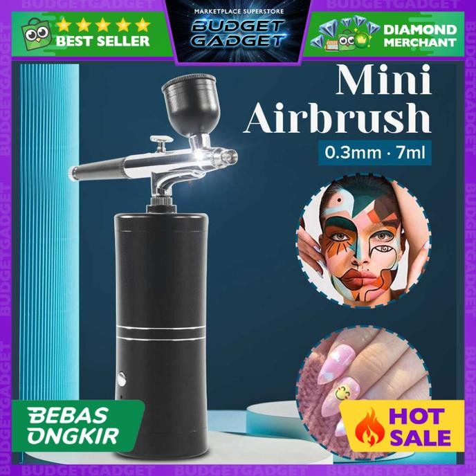 

Promo KKMOON Air Compressor Airbrush Painting Art Spray Gun 0.3mm 7ml SN4 COD