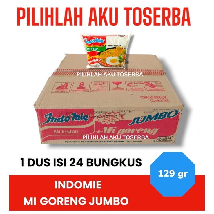 

TERBARU! Mie Instant INDOMIE GORENG JUMBO - ( Harga 1 DUS )