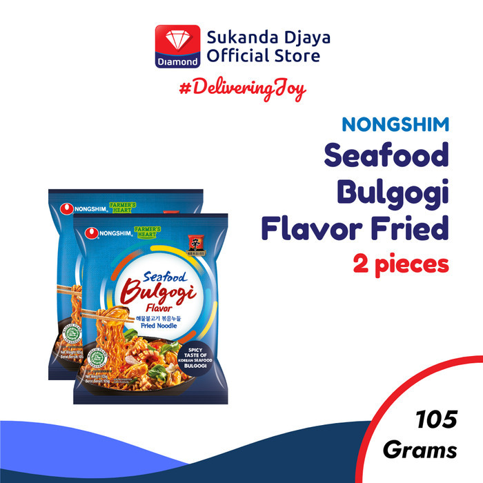 

TERBARU! Nongshim Mie Instan Bulgogi Seafood Fried Ramyun Twinpack