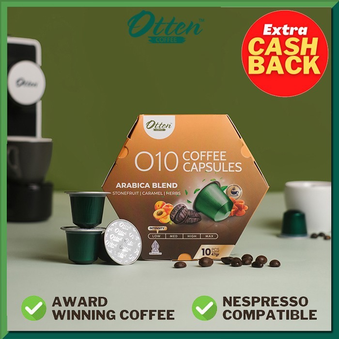 

PROMO! Kopi Kapsul - O10 Arabica Blend Coffee Capsule Kapsul Nespresso Compatible - Otten Coffee