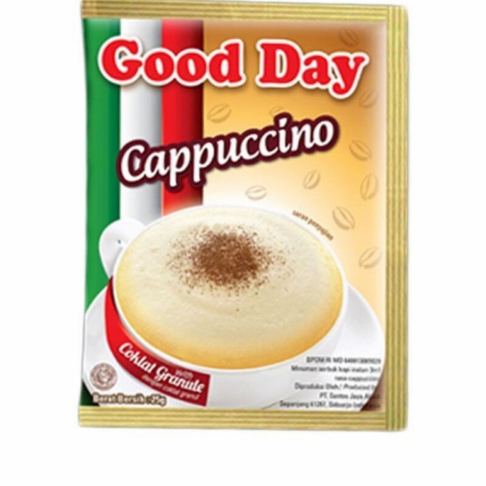 

HOT SALE! Kopi Good Day Cappucino 25gr (12 Renceng @10 Sachet)