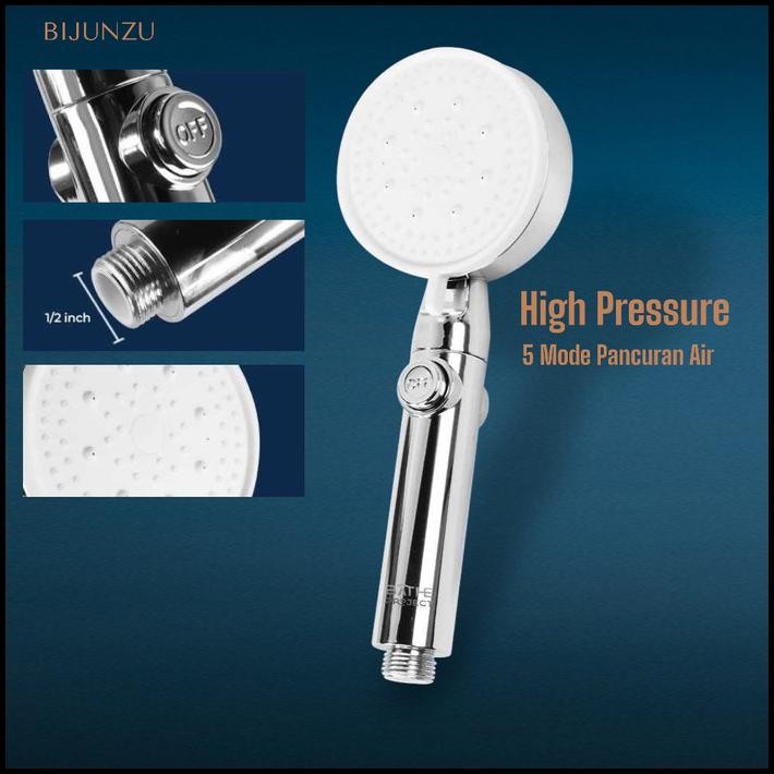 Bijunzu - Kepala Shower Kamar Mandi Plastik Tekanan Tinggi