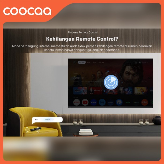 NEW COOCAA 43 INCH GOOGLE TV-2K LED-TV (COOCAA 43Z65)