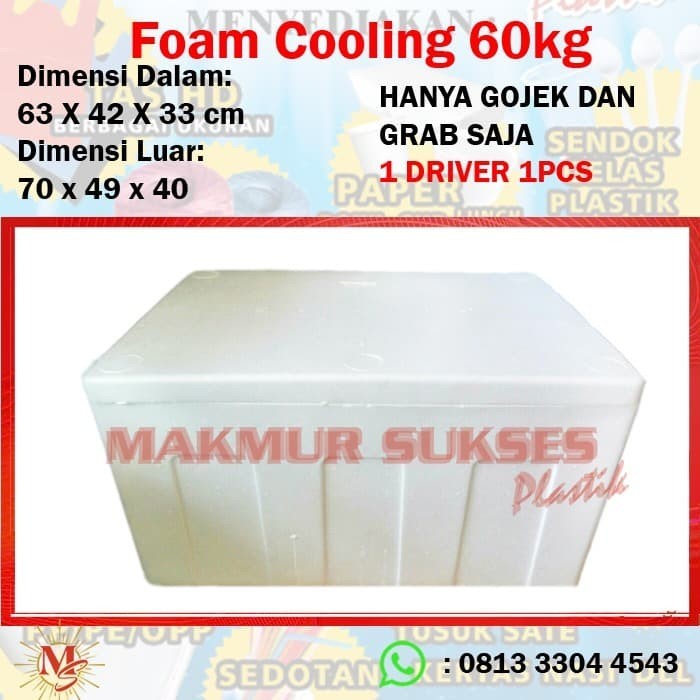 Terlaris Styrofoam box / Sterofoam box 60kg (Gosend/grabbike saja) SALE