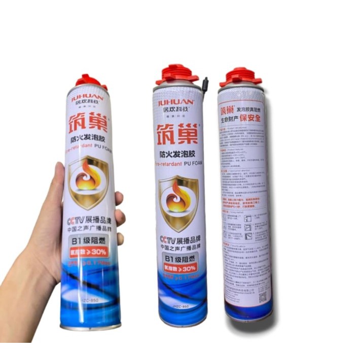 BARU 750ml PU Foam Spray ANTI API FIRE RETARDANT Peredam Suara Sealer Anti Air Penutup Sambungan