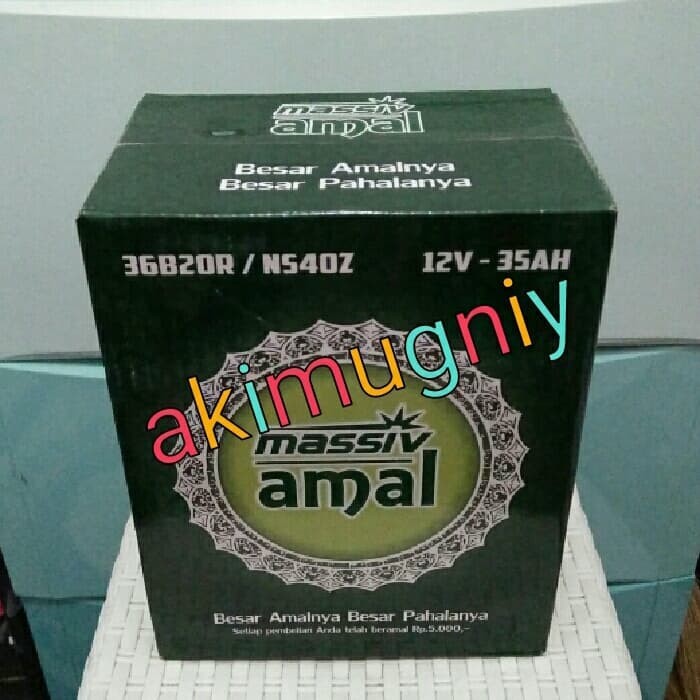 Jual Aki Ns40Z 36B20R Aki Basah Massiv Amal 12V 35Ah
