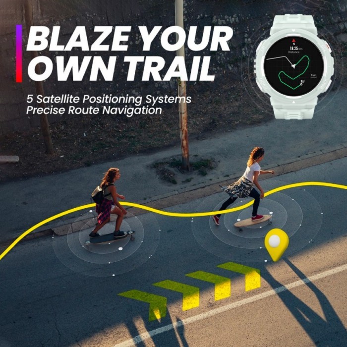 Amazfit Active Edge Smartwatch 10 ATM GPS Stylish Rugged Design