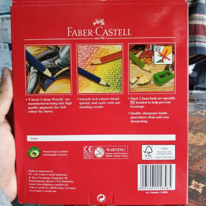 

Pensil Warna Faber-Castell 48 Warna Panjang