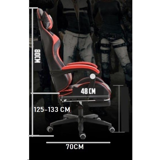 Kursi Gaming Bangku Gaming Game Chaho Chair Kursi Kerja Hidrolik