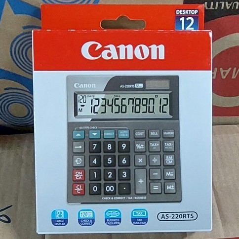 

Kalkulator 12 digit Canon AS-220RTS (per pcs)