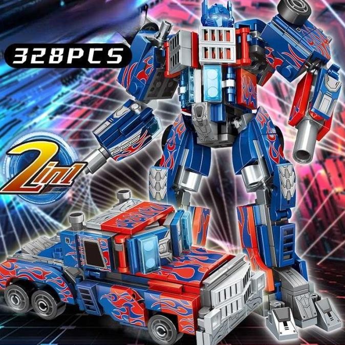 Mainan Robot Transformers  Autobot 2 In 1 Car Lego