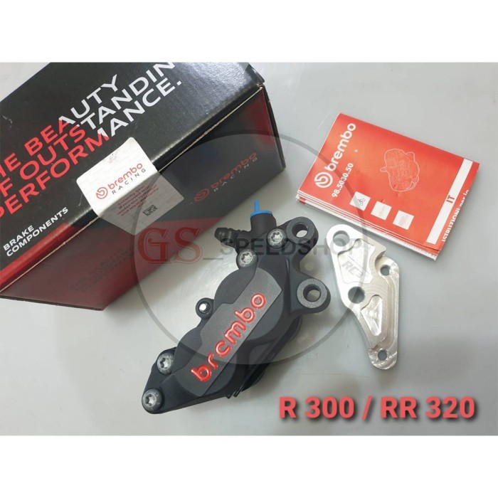 Breket Caliper Kaliper RC3 Ninja 150 RR R 300 320 + Kaliper Brembo 4P