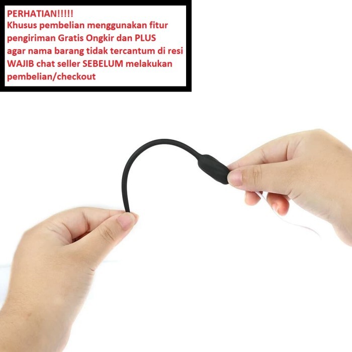 Dijuaaal Alat Sonde Urethra Electric Silicone Flexible Sounding Rod Tipe 1