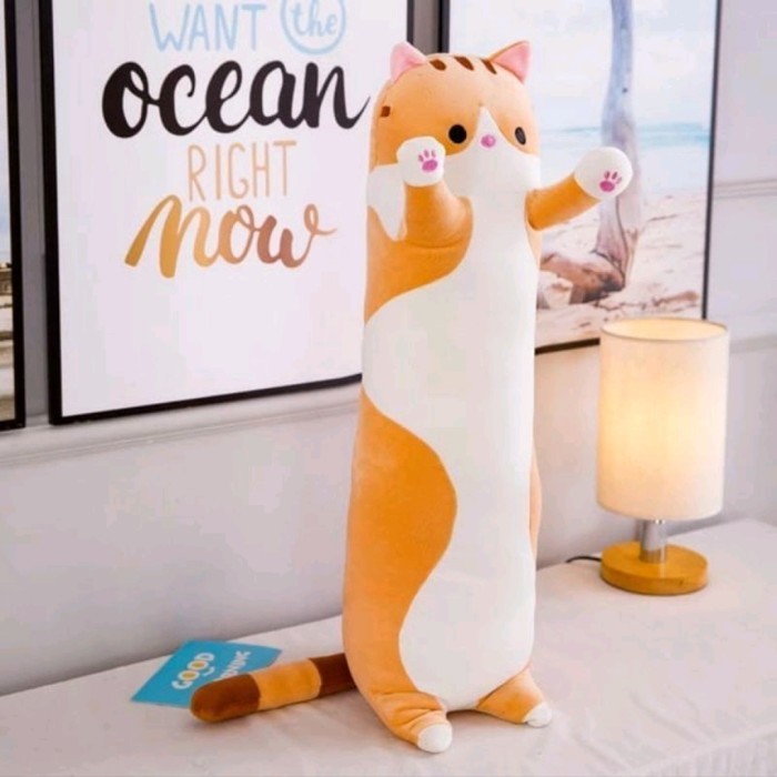 Bantal Guling Kucing Panjang / Guling Boneka Kucing