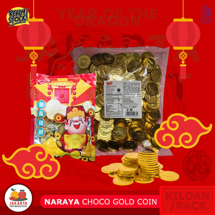 

Naraya Choco Gold Coin Kiloan Coklat Imlek Koin Emas /1Kg Halal