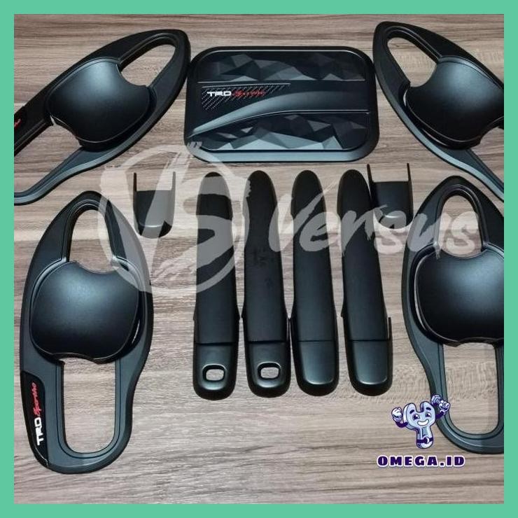 PAKET COVER HANDLE,OUTER HANDLE & TANK COVER BLACK TRD TOYOTA CALYA