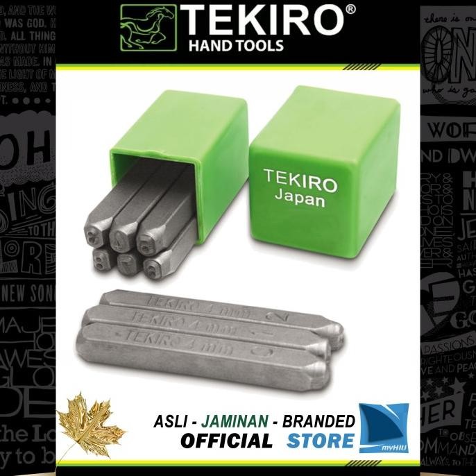 

READY STOCK ANGKA KETOK 12 MM NOMOR 0~9 ISI 9 PCS PUKUL - NUMBER PUNCH SET TEKIRO