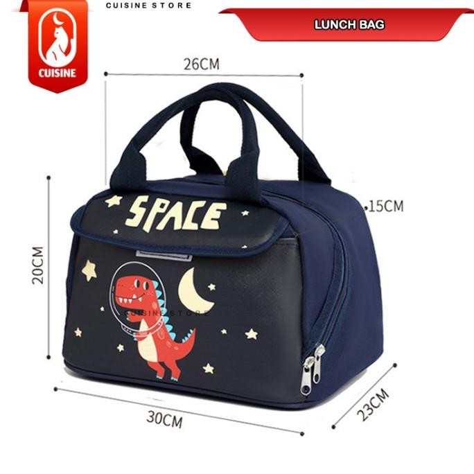 Tas Bekal Makanan Karakter Lunch Bag Karakter Ukuran Besar 30 cm Tebal