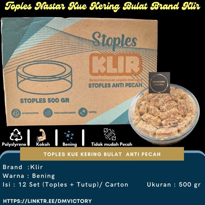 Toples Nastar Kue Kering Bulat 500Gr