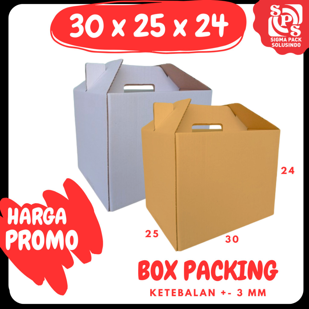 

Box_Parcel 30X25X24 (Jinjing) Gable Box Hampers Lebaran Kardus Packing/Parcell/Lebaran/Idul