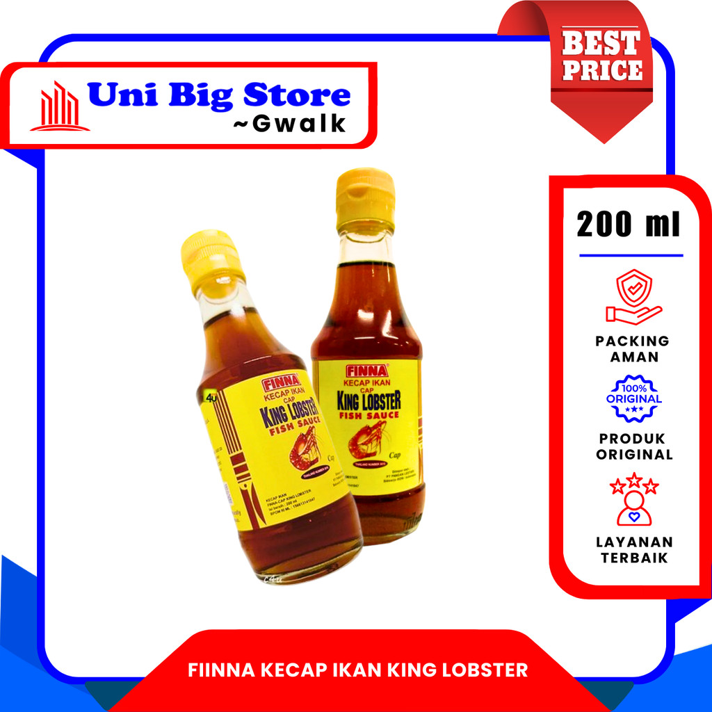 

FINNA KECAP IKAN CAP KING LOBSTER FISH SAUCE - 200 ml