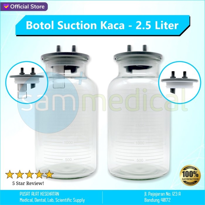 BOTOL SUCTION 2500ML GLASS