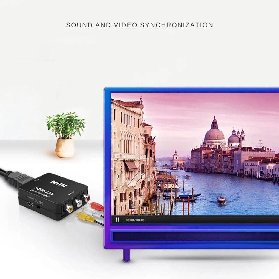 TY CONVERTER HDMI TO AV RCA / HDMI TO AV / HDMI TO RCA
