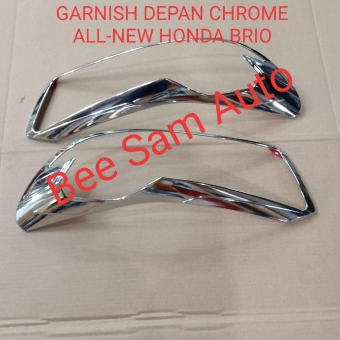 Head Lamp Garnish / Garnish Depan All New Brio 2019 Chrome  SALE