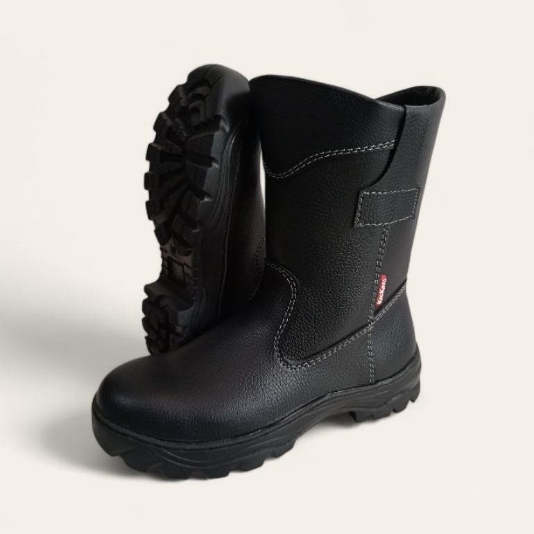 Is75 SEPATU SAFETY BOOT KING KICKERS UJUNG BESI SEPATU BOOT SAFETY KING PRIA WANITA LAPANG LAS PROYE